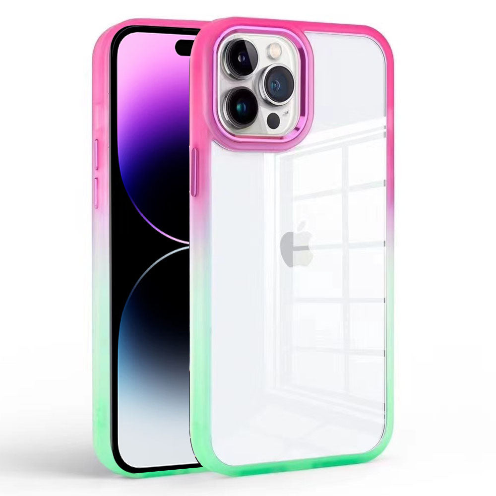 For iPhone 14 Pro Max Gradient TPU PC Back Case Clear Anti-scratch Phone Cover For iPhone 14 Pro Max Gradient TPU PC Back Case Clear Anti-scratch Phone Cover
